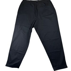 Denim & Co. Womens‎ 2XL Black Cotton Blend Elastic Waist Pull On Casual Pants